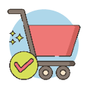 icon of a shopping cart representing online store discounts for csa members